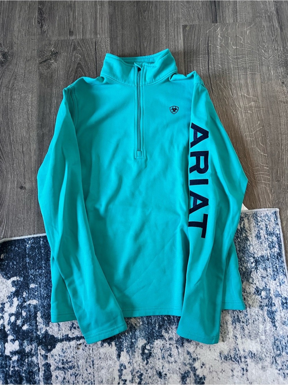 Ariat Women’s Teal Quarter-Zip Performance Pullover
